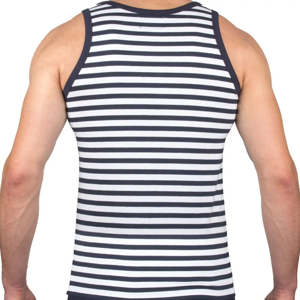 Garçon Français Débardeurs-Débardeur Marinière