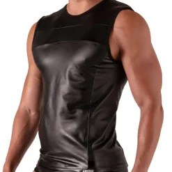 Absolu Male Tenues Sexy|Débardeurs-Débardeur Master Noir