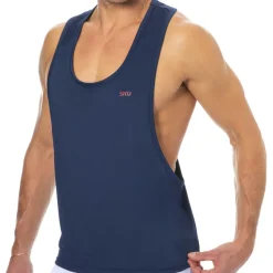 SKU Débardeurs-Débardeur Microfibre Bleu Marine