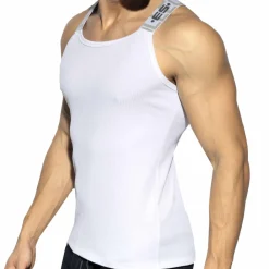 ES Collection Débardeurs-Débardeur Recycled Rib Blanc