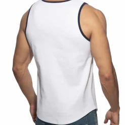 Addicted Débardeurs-Débardeur Rib AD Blanc