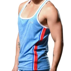 Andrew Christian Débardeurs-Débardeur Roller Disco Bleu Clair