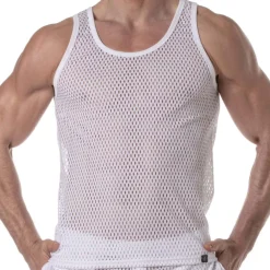 TOF Paris Débardeurs-Débardeur See Through Mesh Blanc