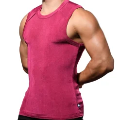 Andrew Christian Débardeurs-Débardeur Sensual Rib Magenta