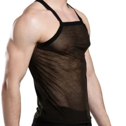 Andrew Christian Débardeurs-Débardeur Sheer Burnout Noir