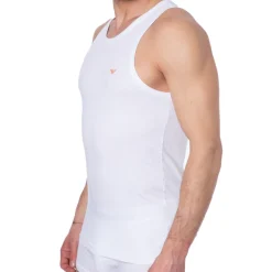 Emporio Armani Débardeurs-Débardeur Shiny Logoband Blanc