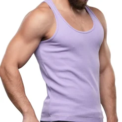 Andrew Christian Débardeurs-Débardeur Shorty Chic Beater Lavande