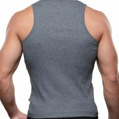 Andrew Christian Débardeurs-Débardeur Shorty Chic Beater Anthracite