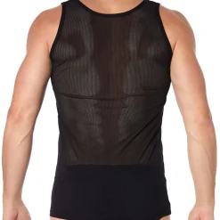 Doreanse Débardeurs-Débardeur Sportive Mesh Noir