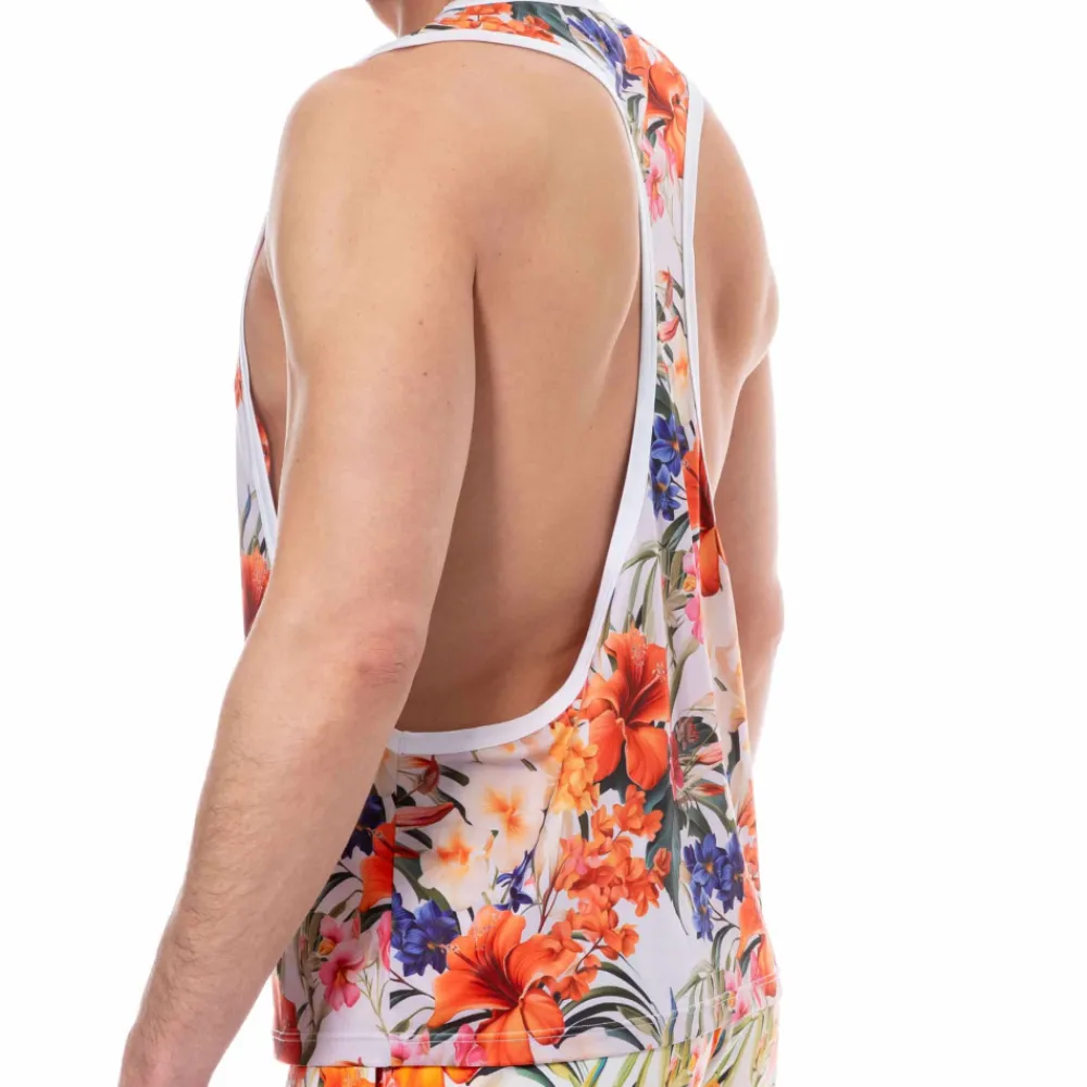 SKU Débardeurs-Débardeur Tropical Summer Blanc