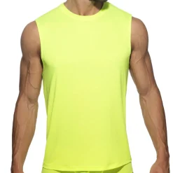 Addicted Débardeurs-Débardeur Veloz Dry Jaune Fluo