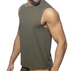 Addicted Débardeurs-Débardeur Veloz Dry Kaki