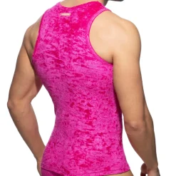 Addicted Débardeurs-Débardeur Velvet Shady Fuchsia