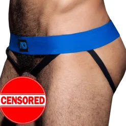 AD Fetish Jockstraps-Double Jock Strap Cockring Royal