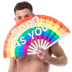 SKU Accessoires De Mode|Plage-Eventail Good As You Arc-en-Ciel