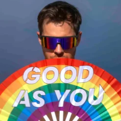 SKU Accessoires De Mode|Plage-Eventail Good As You Arc-en-Ciel