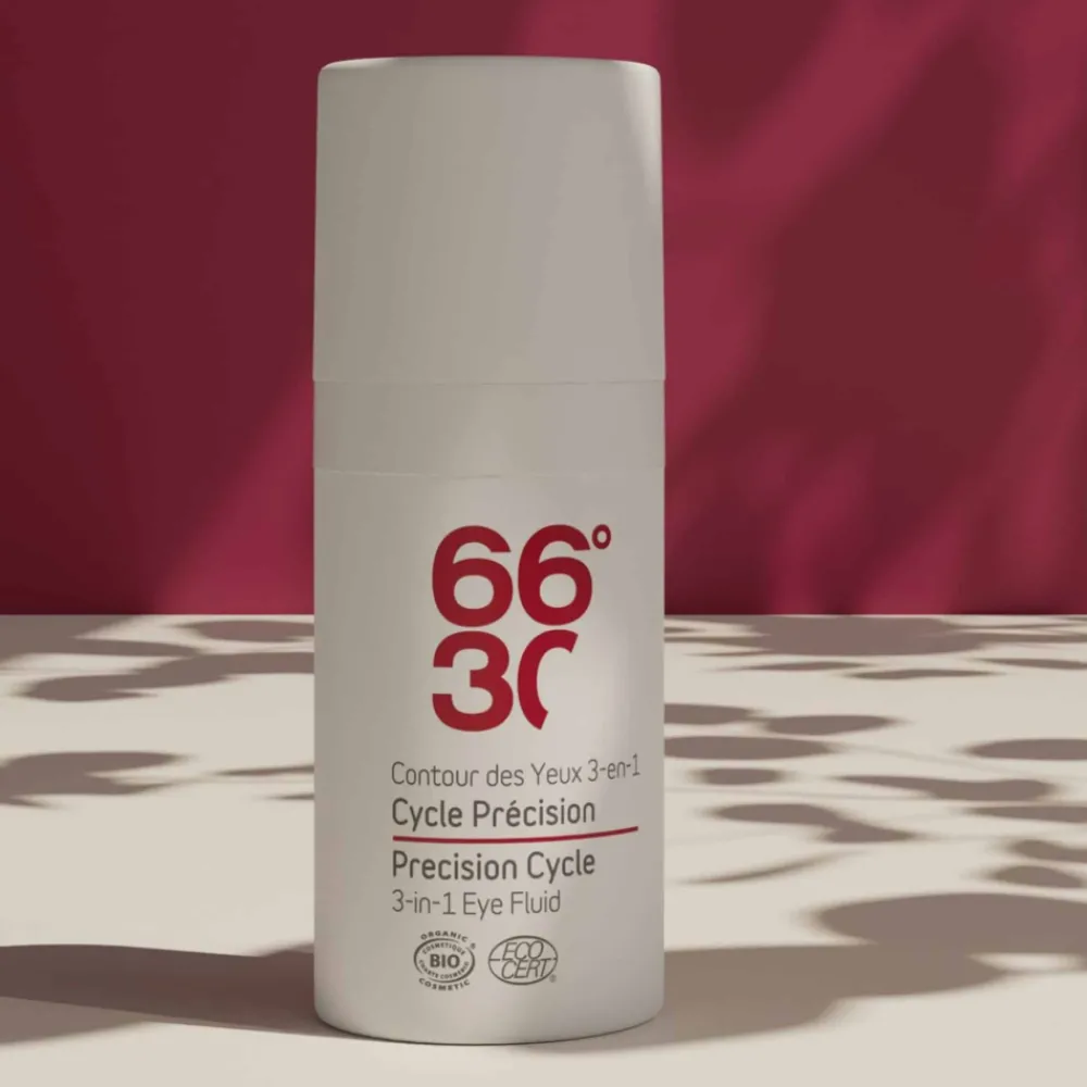 66°30 Soins Du Visage-Fluide Contour des Yeux 3 en 1 - Cycle Précision - 15 ml