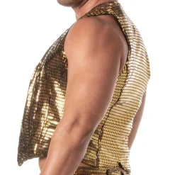 TOF Paris Sweatshirts / Vestes-Gilet à Chaîne Glitter Or