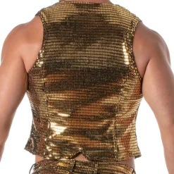 TOF Paris Sweatshirts / Vestes-Gilet à Chaîne Glitter Or