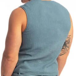 L'Homme invisible Sweatshirts / Vestes-Gilet Palm Spring Bleu Alizé