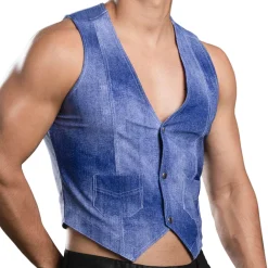 Andrew Christian Sweatshirts / Vestes-Gilet Stretch Denim Indigo