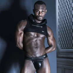 TOF Paris Harnais-Harnais à Capuche Kinky Noir