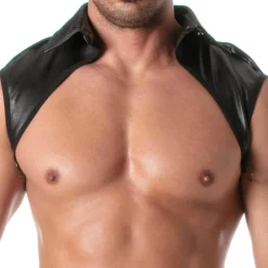 TOF Paris Harnais-Harnais à Col Chemise Kinky Noir