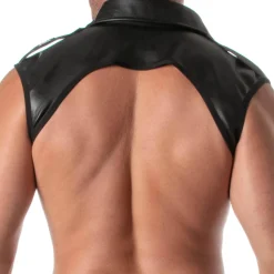 TOF Paris Harnais-Harnais à Col Chemise Kinky Noir