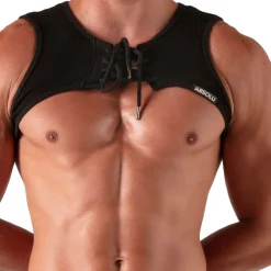 Absolu Male Harnais-Harnais à Lacet Noir