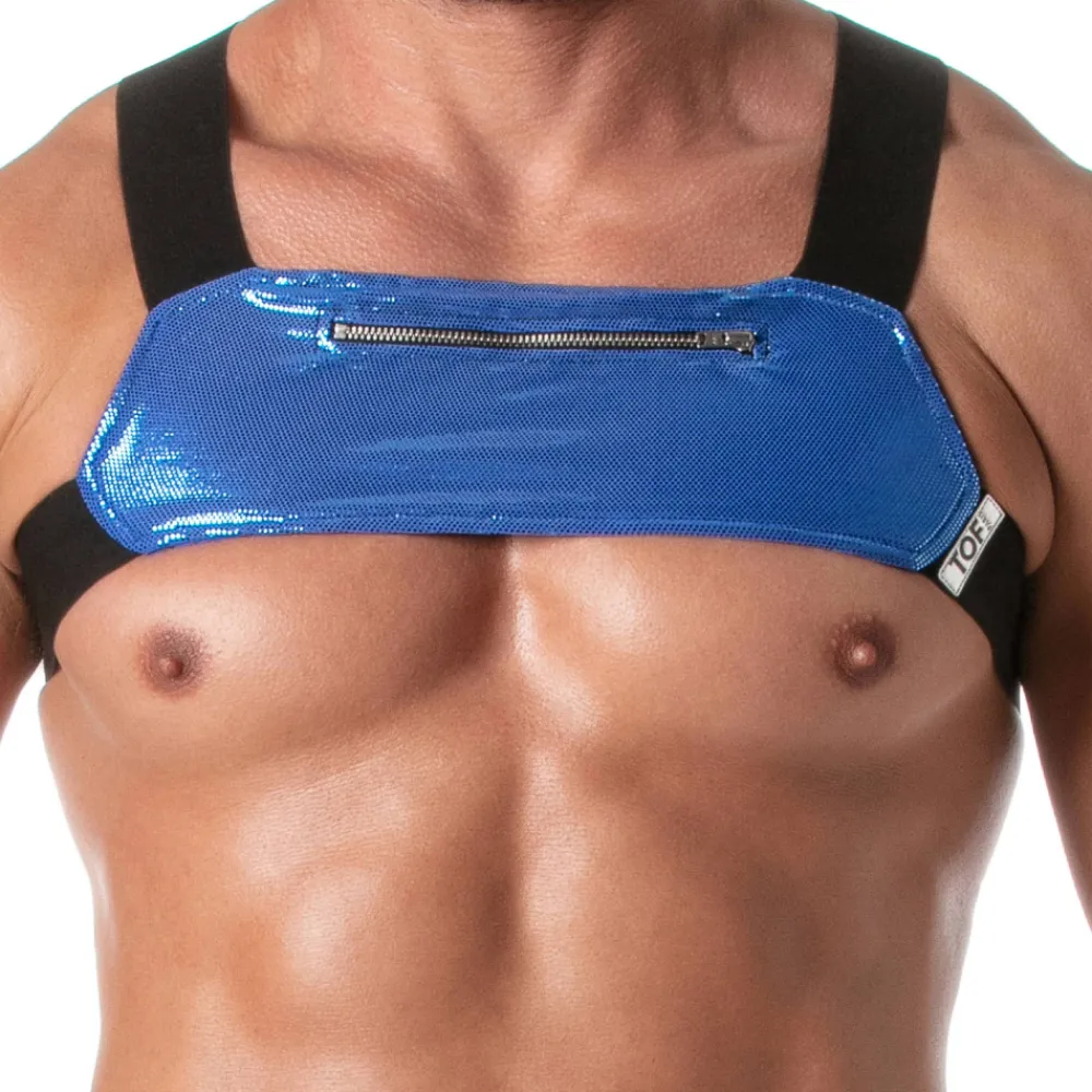 TOF Paris Harnais-Harnais à Poche Zippée Fiesta Bleu