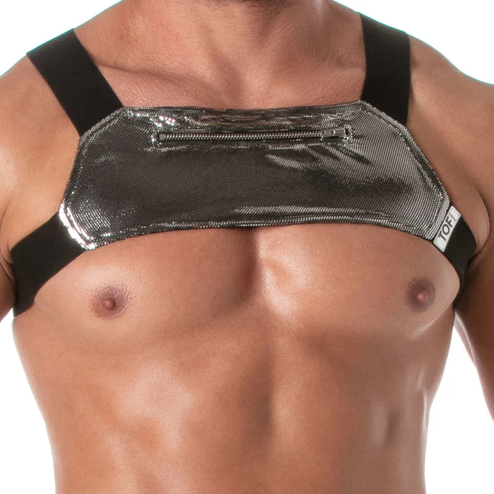 TOF Paris Harnais-Harnais à Poche Zippée Fiesta Argent