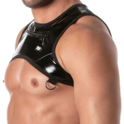 TOF Paris Harnais-Harnais à Poche Zippée Vinyl Noir