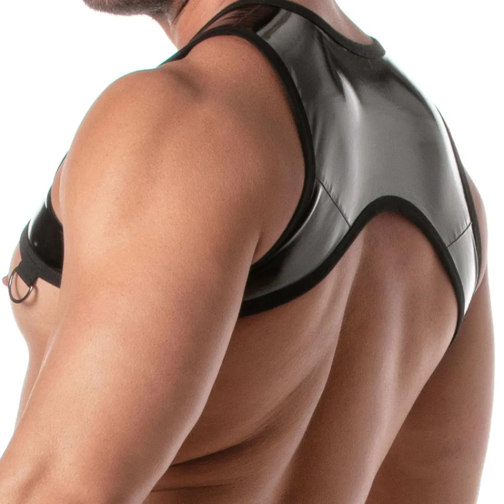 TOF Paris Harnais-Harnais à Poche Zippée Vinyl Noir