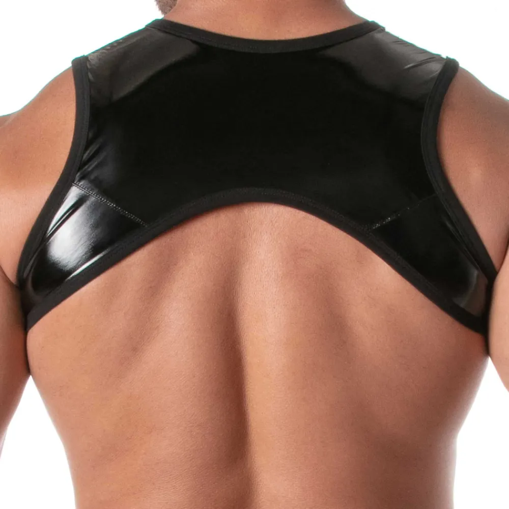 TOF Paris Harnais-Harnais à Poche Zippée Vinyl Noir