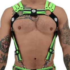 Breedwell Harnais-Harnais Body Circuit Breaker Vert Fluo