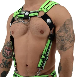 Breedwell Harnais-Harnais Body Circuit Breaker Vert Fluo