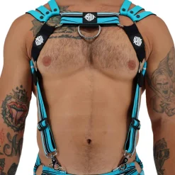 Breedwell Harnais-Harnais Body Circuit Breaker Bleu Turquoise