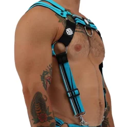 Breedwell Harnais-Harnais Body Circuit Breaker Bleu Turquoise