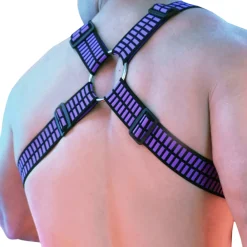 Breedwell Harnais-Harnais Body Hybred Noir - Violet