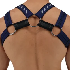 Breedwell Harnais-Harnais Body Mister Luxe Bleu Marine