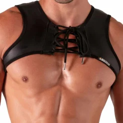 Absolu Male Harnais-Harnais Bondage Noir