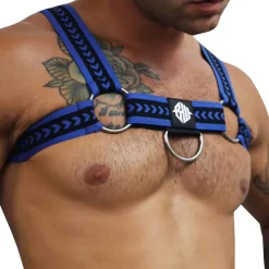 Breedwell Harnais-Harnais Bulldog Daddy's Favorite Bleu - Noir