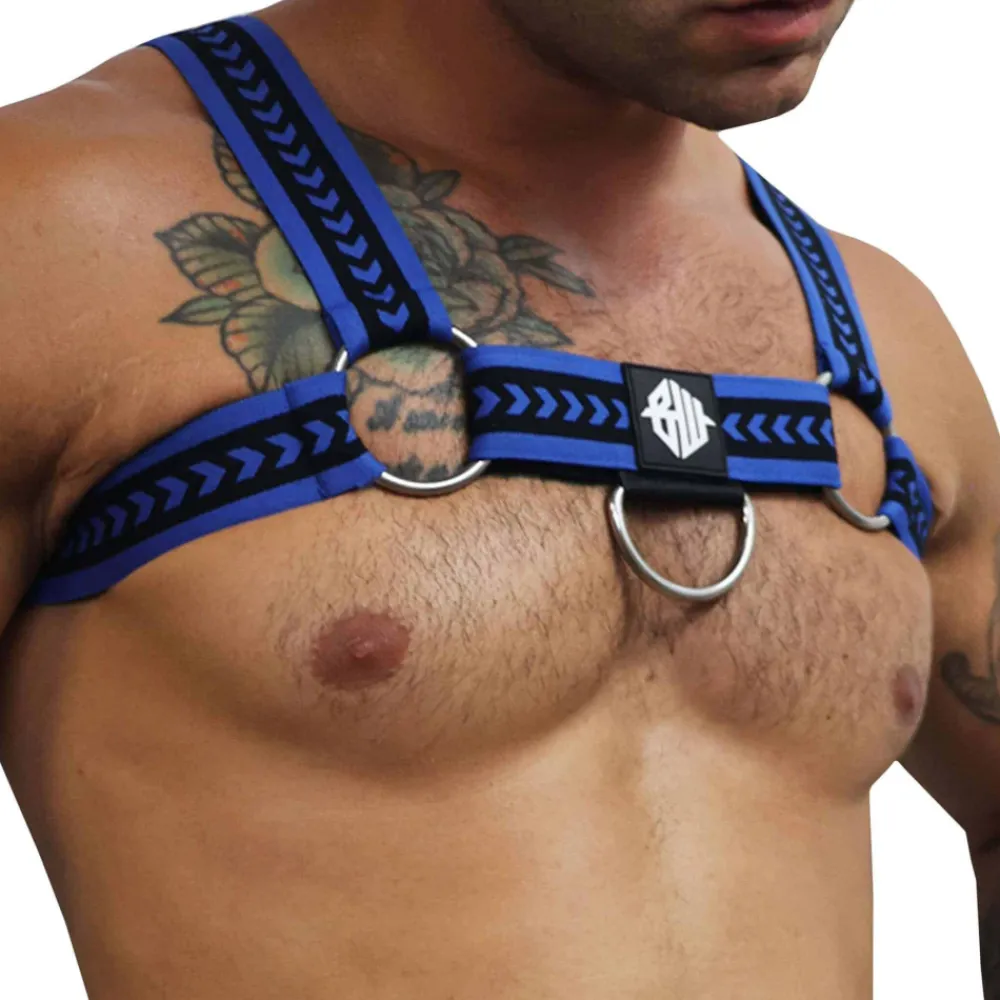 Breedwell Harnais-Harnais Bulldog Daddy's Favorite Bleu - Noir