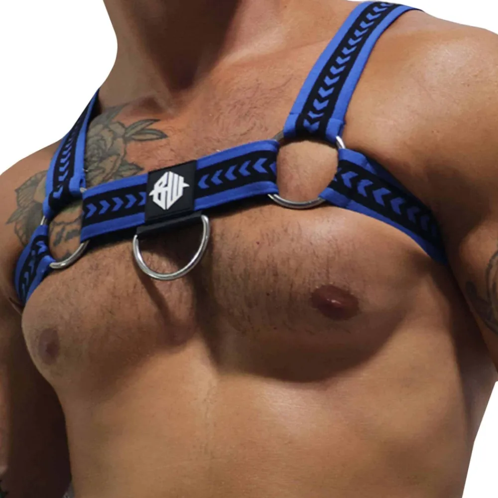 Breedwell Harnais-Harnais Bulldog Daddy's Favorite Bleu - Noir