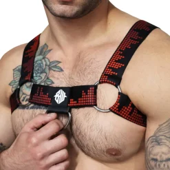 Breedwell Harnais-Harnais Bulldog Equalizer Noir - Rouge