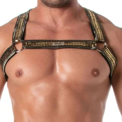 TOF Paris Harnais-Harnais Bulldog Glitter Or