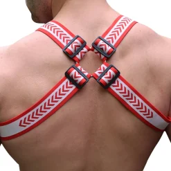 Breedwell Harnais-Harnais Bulldog Groove Rouge