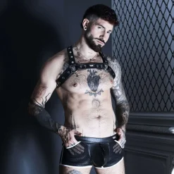 TOF Paris Harnais-Harnais Bulldog Kinky Noir