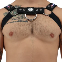 Breedwell Harnais-Harnais Bulldog LED Prismaglow Noir