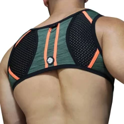 Breedwell Harnais-Harnais Cockpit Kaki - Orange Fluo